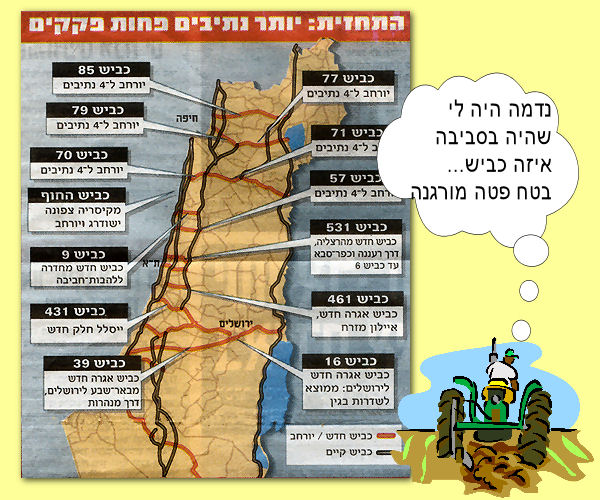 כבישי ישראל - רק בצפון?