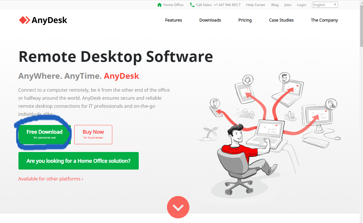 תמונת מסך להורדת anydesk