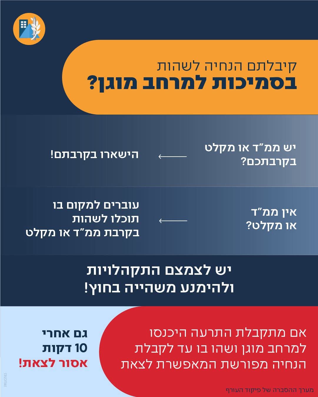 הנחיות למצב חירום 14/6