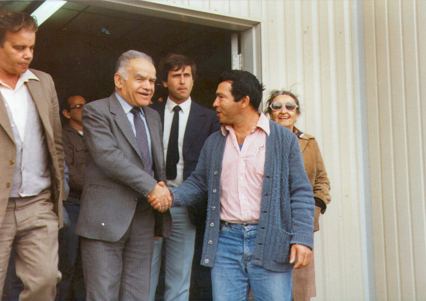 ביקור יצחק שמיר ראש הממשלה מרץ 1984 במפעלים האזוריים