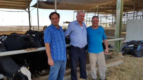 עם אייל בלום ברפת עידן 